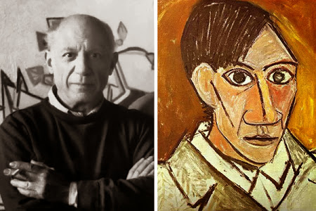Pablo Picasso quemando sus dibujos?!